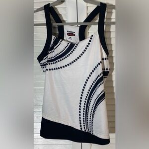 Bolle’ Tank Top Size Small Black/White Design High Performance Shelf Bra